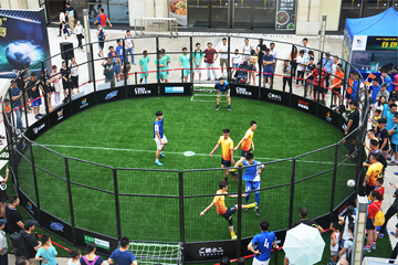 “天河 CBD 杯”笼式足球邀请赛可移动拼装草场地